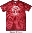 Yoga White Celtic Tree Spider Tie Dye Shirt
