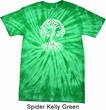 Yoga White Celtic Tree Spider Tie Dye Shirt