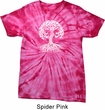 Yoga White Celtic Tree Spider Tie Dye Shirt