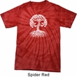 Yoga White Celtic Tree Spider Tie Dye Shirt