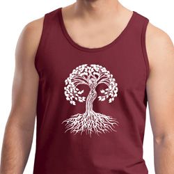 Yoga White Celtic Tree Tank Top Yoga White Celtic Tree Tank Top
