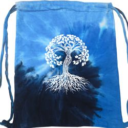 Yoga White Celtic Tree Tie Dye Bag Yoga White Celtic Tree Tie Dye Bag