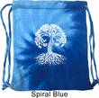 Yoga White Celtic Tree Tie Dye Bag
