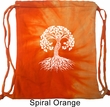 Yoga White Celtic Tree Tie Dye Bag