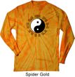 Yoga Yin Yang Trigrams Long Sleeve Tie Dye Shirt