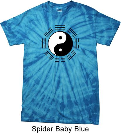 Yoga Yin Yang Trigrams Spider Tie Dye Shirt