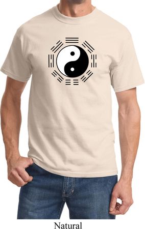 Yoga Ying Yang Trigrams Adult Shirt