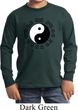 Yoga Ying Yang Trigrams Kids Long Sleeve Shirt