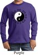 Yoga Ying Yang Trigrams Kids Long Sleeve Shirt
