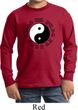Yoga Ying Yang Trigrams Kids Long Sleeve Shirt