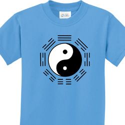 Yoga Ying Yang Trigrams Kids Shirt