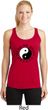 Yoga Ying Yang Trigrams Ladies Dry Wicking Racerback Tank Top