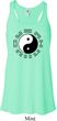 Yoga Ying Yang Trigrams Ladies Flowy Racerback Tanktop