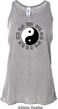 Yoga Ying Yang Trigrams Ladies Flowy Racerback Tanktop