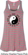 Yoga Ying Yang Trigrams Ladies Flowy Racerback Tanktop