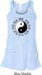 Yoga Ying Yang Trigrams Ladies Flowy Racerback Tanktop