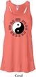 Yoga Ying Yang Trigrams Ladies Flowy Racerback Tanktop