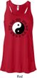Yoga Ying Yang Trigrams Ladies Flowy Racerback Tanktop