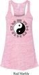 Yoga Ying Yang Trigrams Ladies Flowy Racerback Tanktop