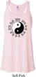 Yoga Ying Yang Trigrams Ladies Flowy Racerback Tanktop