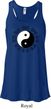 Yoga Ying Yang Trigrams Ladies Flowy Racerback Tanktop