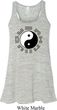 Yoga Ying Yang Trigrams Ladies Flowy Racerback Tanktop