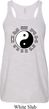 Yoga Ying Yang Trigrams Ladies Flowy Racerback Tanktop