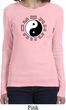 Yoga Ying Yang Trigrams Ladies Long Sleeve Shirt