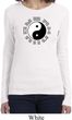 Yoga Ying Yang Trigrams Ladies Long Sleeve Shirt