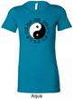 Yoga Ying Yang Trigrams Ladies Longer Length Shirt