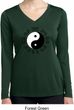 Yoga Ying Yang Trigrams Ladies Moisture Wicking Long Sleeve Shirt