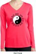 Yoga Ying Yang Trigrams Ladies Moisture Wicking Long Sleeve Shirt