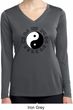 Yoga Ying Yang Trigrams Ladies Moisture Wicking Long Sleeve Shirt