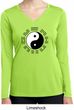 Yoga Ying Yang Trigrams Ladies Moisture Wicking Long Sleeve Shirt