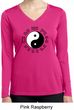 Yoga Ying Yang Trigrams Ladies Moisture Wicking Long Sleeve Shirt