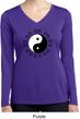 Yoga Ying Yang Trigrams Ladies Moisture Wicking Long Sleeve Shirt