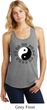 Yoga Ying Yang Trigrams Ladies Racerback Tank Top