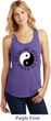 Yoga Ying Yang Trigrams Ladies Racerback Tank Top
