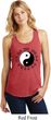 Yoga Ying Yang Trigrams Ladies Racerback Tank Top