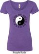 Yoga Ying Yang Trigrams Ladies Scoop Neck Shirt