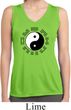 Yoga Ying Yang Trigrams Ladies Sleeveless Moisture Wicking Shirt