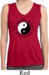 Yoga Ying Yang Trigrams Ladies Sleeveless Moisture Wicking Shirt
