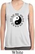 Yoga Ying Yang Trigrams Ladies Sleeveless Moisture Wicking Shirt