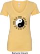 Yoga Ying Yang Trigrams Ladies V-Neck Shirt