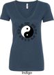 Yoga Ying Yang Trigrams Ladies V-Neck Shirt