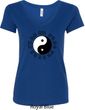 Yoga Ying Yang Trigrams Ladies V-Neck Shirt