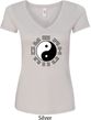 Yoga Ying Yang Trigrams Ladies V-Neck Shirt