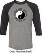 Yoga Ying Yang Trigrams Mens Raglan Shirt