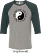 Yoga Ying Yang Trigrams Mens Raglan Shirt
