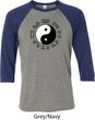 Yoga Ying Yang Trigrams Mens Raglan Shirt